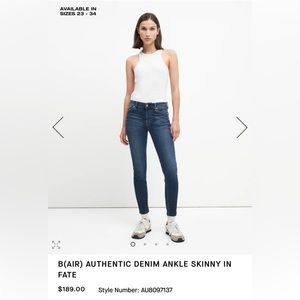 Classic blue, ankle skinny jean by 7 For All Mankind